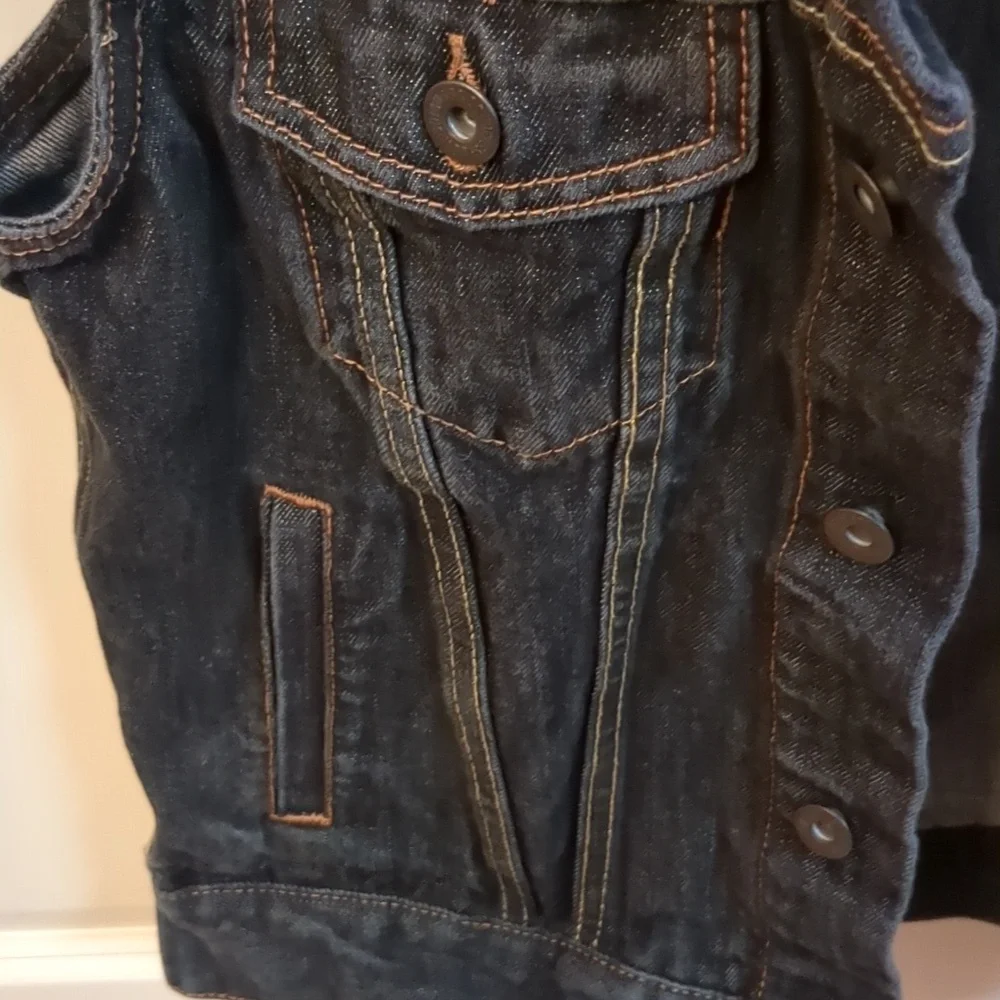 Levi's Black Denim Vest 10-12